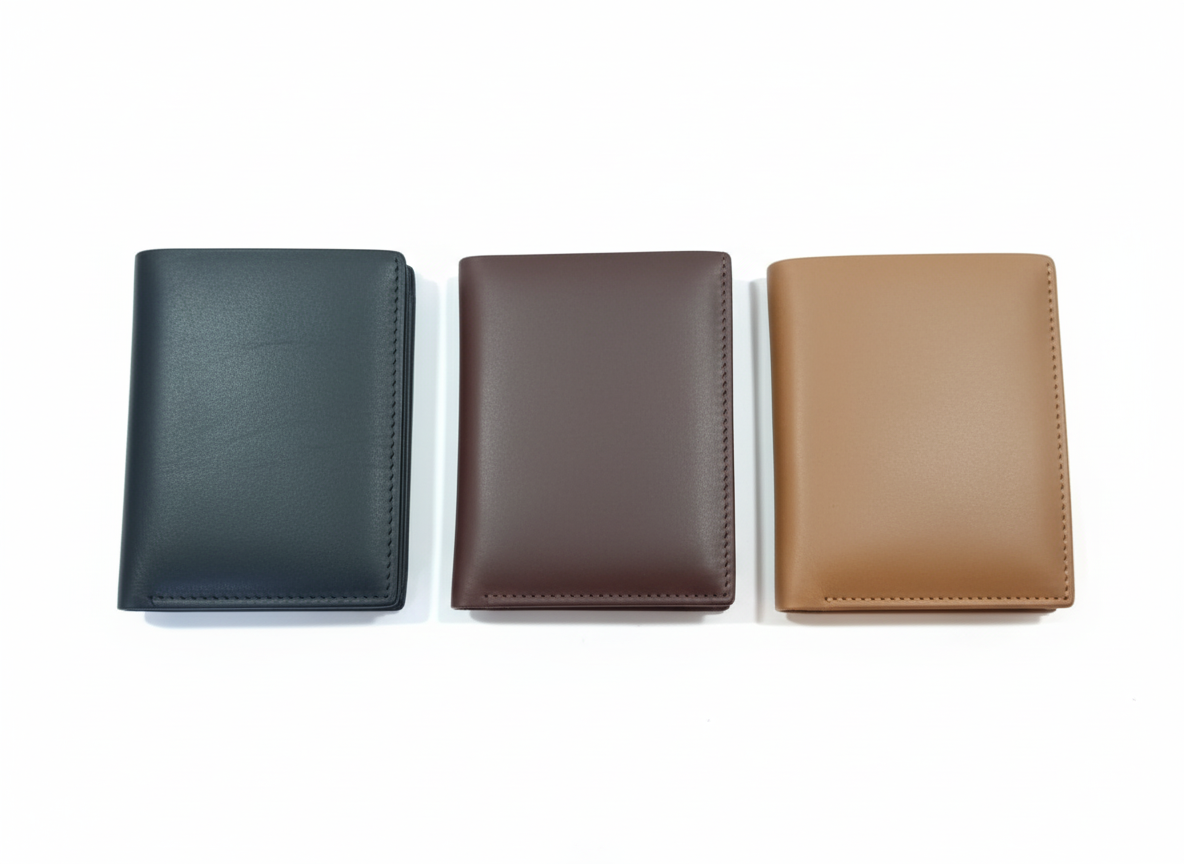 Original Cow Leather Handmade Men’s Wallet – Premium Slim Bifold Design, Available in Black, Brown & Mustard - Mustard
