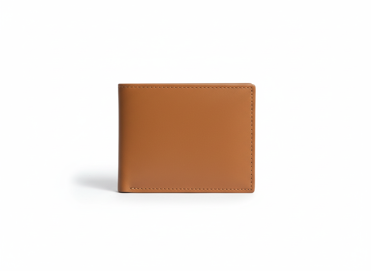 Original Cow Leather Handmade Men’s Wallet – Premium Slim Bifold Design, Available in Black, Brown & Mustard - Mustard