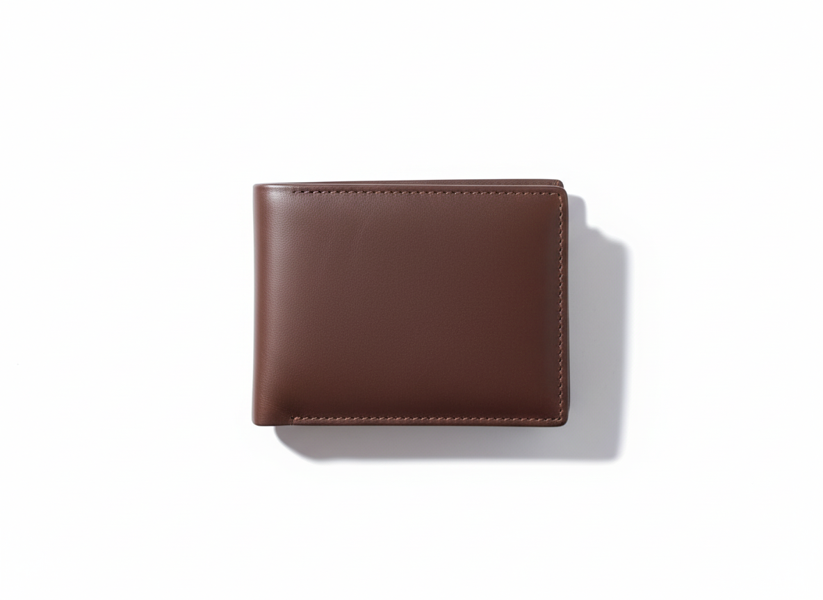 Original Cow Leather Handmade Men’s Wallet – Premium Slim Bifold Design, Available in Black, Brown & Mustard - Mustard