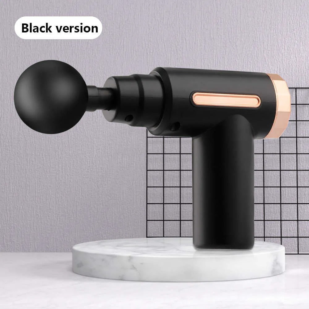 4 In 1 Massage Gun | Deep Tissue Percussion Massager With 4 Attachments | Handheld Electric Body Relaxation Therapy For Pain Relief & Recovery (Random Color)