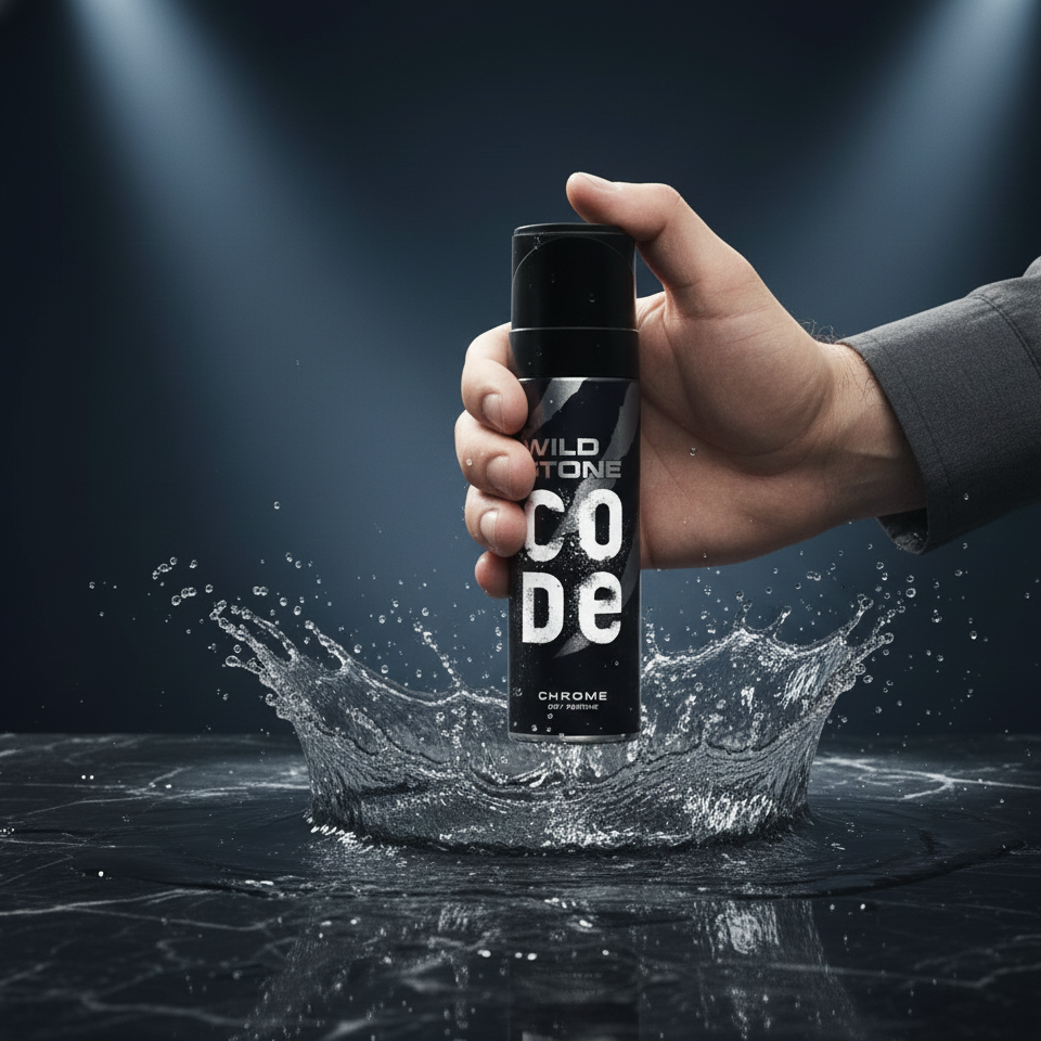 Wild Stone Code Chrome Body Perfume Long Lasting Fragrance Stylish Design Refreshing Aroma Perfect Choice For Men Daily Wear And Special Occasions - 120ML